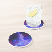 Night Sky Blue Sapphire Sandstone Getränkeuntersetzer (Seite)