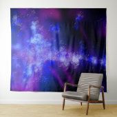 Night Sky Blue Sapphire Wandteppich (Beispiel (Horizontal))