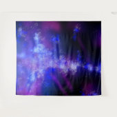 Night Sky Blue Sapphire Wandteppich (Vorderseite (Horizontal))