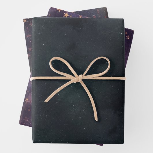 Night Sky Bundle (3) Geschenkpapier Set (Beispiel)