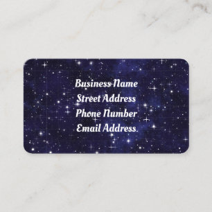 Night Sky Business Card Visitenkarte