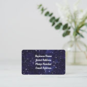 Night Sky Business Card Visitenkarte (Stehend Vorderseite)