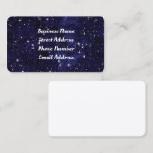 Night Sky Business Card Visitenkarte (Vorne/Hinten)