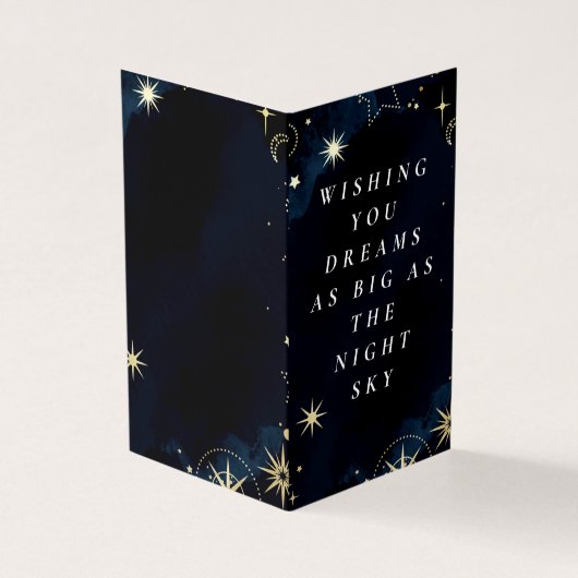 Night Sky - Celestis Birthday Card (Vorderseite)