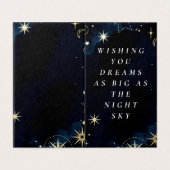 Night Sky - Celestis Birthday Card (Außenseite Aufgefaltet)