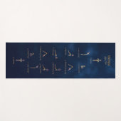 Night Sky, Chakra Yogi Vinyasa Flow Yoga Mat Yogamatte (Vorderseite (Horizontal))