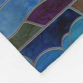 Night Sky - Digital Art Mosaik Fleecedecke (Ecke)