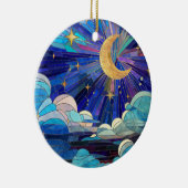Night Sky - Digital Art Mosaik Keramik Ornament (Rechts)