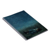 Night Sky Dreamer Grassfield Notebook Notizblock (Rechte Seite)