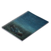 Night Sky Dreamer Grassfield Notebook Notizblock (Linke Seite)