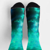 Night Sky Emerald Athletic Crew Sock Socken (Oben)