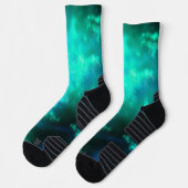 Night Sky Emerald Athletic Crew Sock Socken (Links)