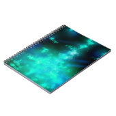Night Sky Emerald Dance Notebook Notizblock (Linke Seite)