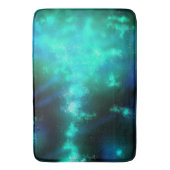 Night Sky Emerald Green Badematte (Vorderseite Vertikal)