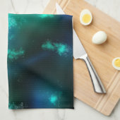 Night Sky Emerald Green Geschirrtuch (Viertel Falte)