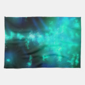 Night Sky Emerald Green Geschirrtuch (Horizontal)