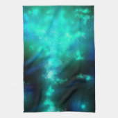 Night Sky Emerald Green Geschirrtuch (Vertikal)