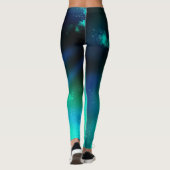 Night Sky Emerald Green Leggings (Rückseite)