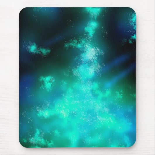 Night Sky Emerald Green Mouse Pad Mousepad (Vorne)