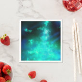 Night Sky Emerald Grünbuch Napkin Serviette (Beispiel)