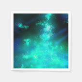 Night Sky Emerald Grünbuch Napkin Serviette (Vorderseite)