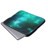 Night Sky Emerald Laptop Bag Laptopschutzhülle (Vorne Knopf)