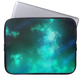 Night Sky Emerald Laptop Bag Laptopschutzhülle