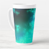 Night Sky Emerald Latte Tasse (Linke Ecke)