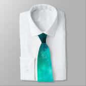 Night Sky Emerald Neck Tie Krawatte (Gebunden)