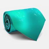 Night Sky Emerald Neck Tie Krawatte (Gerollt)