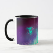 Night Sky Emerald Neon Lights Tasse (Links)