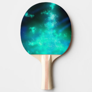 Night Sky Emerald Ping Pong Paddle Tischtennis Schläger