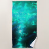 Night Sky - Emerald Strandtuch (Vorderseite)