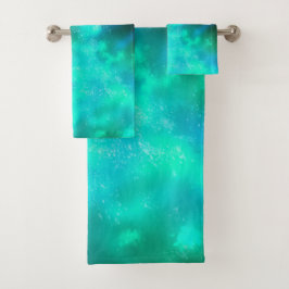 Night Sky Emerald Towel Set