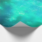 Night Sky Emerald Wrapping Paper Geschenkpapier (Ecke)
