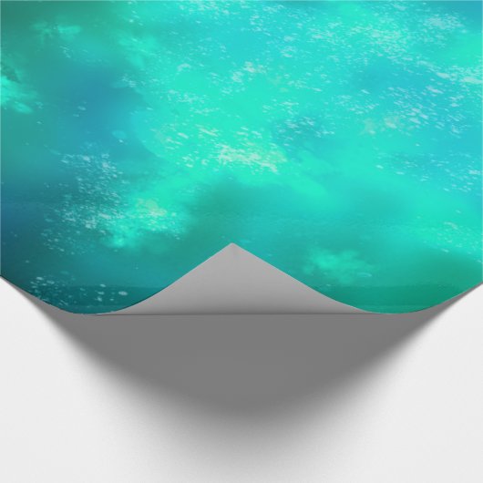 Night Sky Emerald Wrapping Paper Geschenkpapier (Ecke)