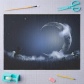 Night Sky Fantasy Moon Decoupage Tissue Paper Seidenpapier (Basteln)