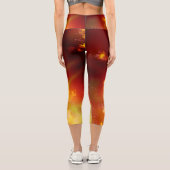 Night Sky Flame Capri Leggings (Rückseite)