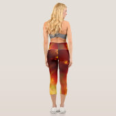 Night Sky Flame Capri Leggings (Rückseite)
