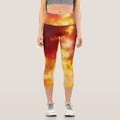 Night Sky Flame Capri Leggings (Vorderseite)