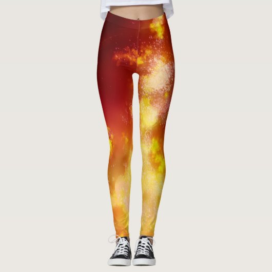 Night Sky Flame Leggings (Vorderseite)