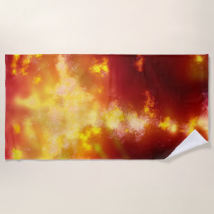 Night Sky - Flame Strandtuch