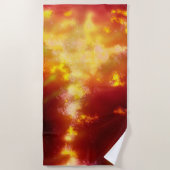 Night Sky - Flame Strandtuch (Vorderseite)