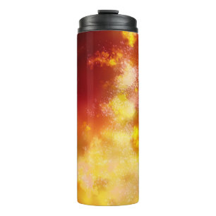 Night Sky Flame Thermal Tumbler Thermosbecher
