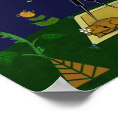 Night Sky Folk Art Poster (Ecke)