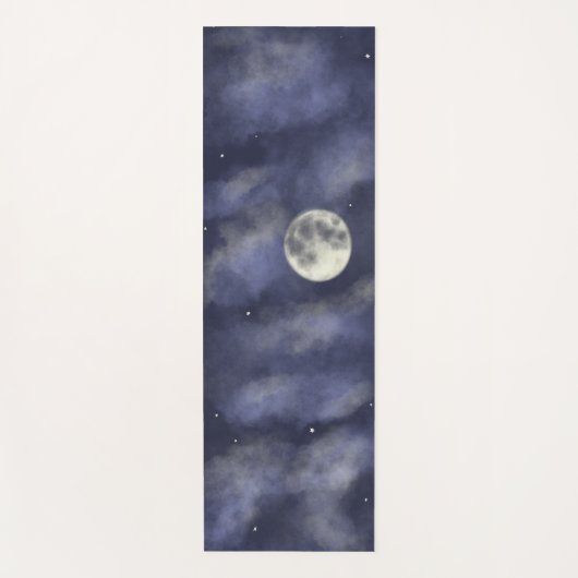 Night sky foll moon yogamatte (Vorderseite)
