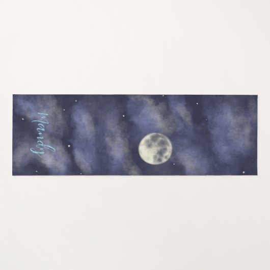 Night sky foll moon yogamatte (Vorderseite (Horizontal))