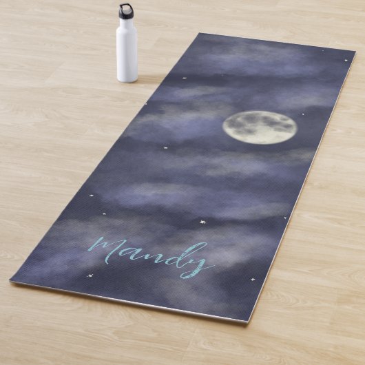 Night sky foll moon yogamatte (Beispiel)