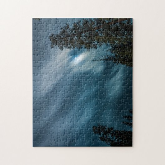 Night Sky & Forest in Moon Light Puzzle (Vertikal)
