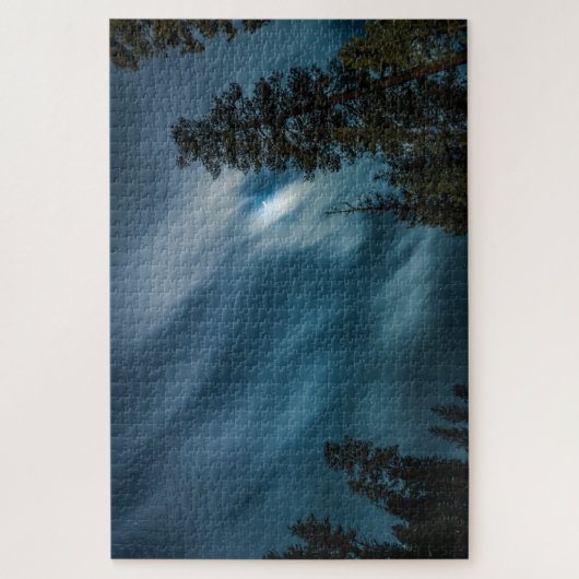 Night Sky & Forest in Moon Light Puzzle (Vertikal)
